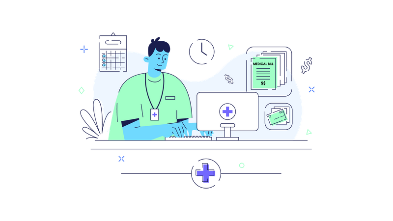 Patient payment data  Illustration