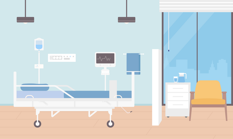 Patient Resting Room  Illustration