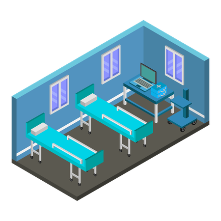 Patient room  Illustration