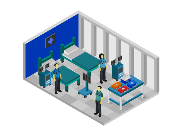 Patient room  Illustration