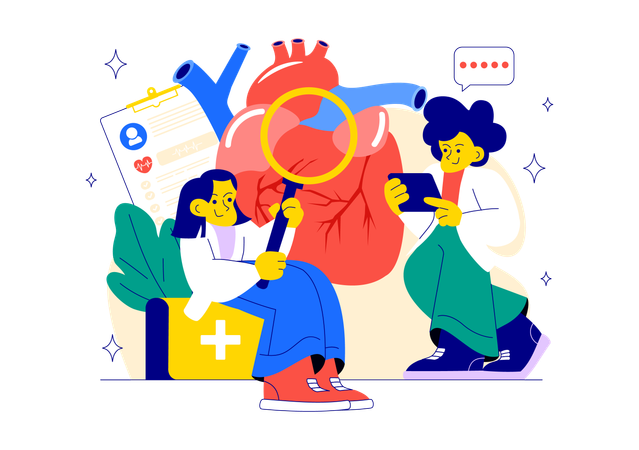 Patient takes advice for Prevention Healthcare  Illustration