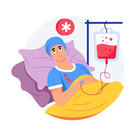 Patient undergoes Chemotherapy  Illustration