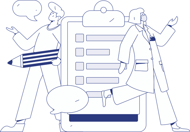 Patient braucht Schutz vor Corona  Illustration