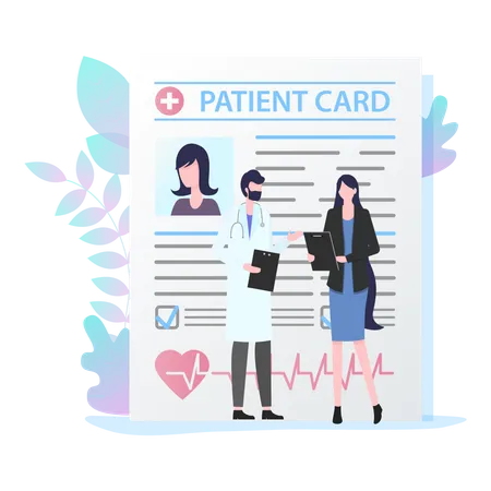 Patientenkarte  Illustration