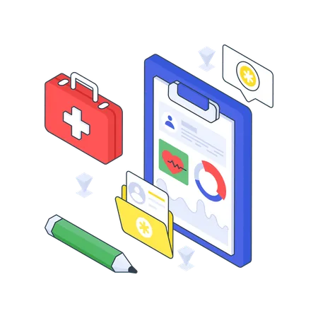 Patients Health Data  Illustration