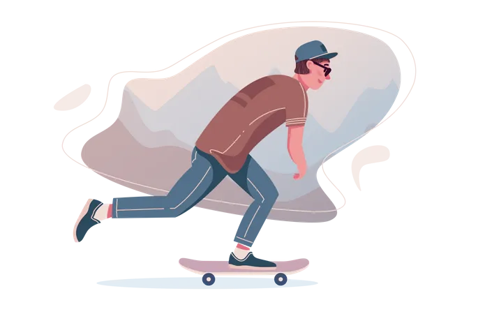 Patineur  Illustration