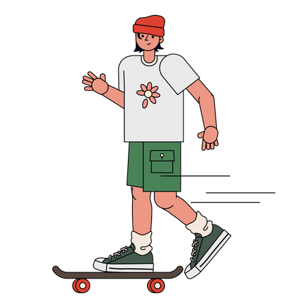 Patineur  Illustration