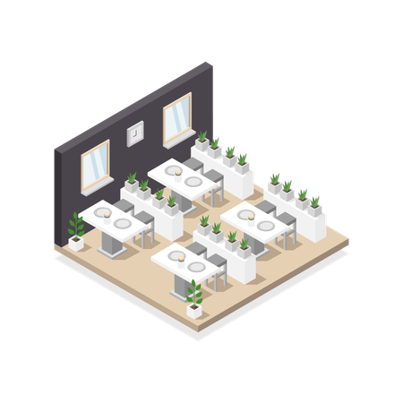 Zona de comidas  Ilustración