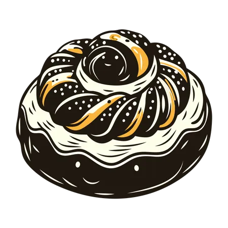 Une pâtisserie danoise  Illustration