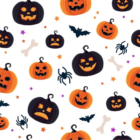 Patrón de Halloween  Ilustración