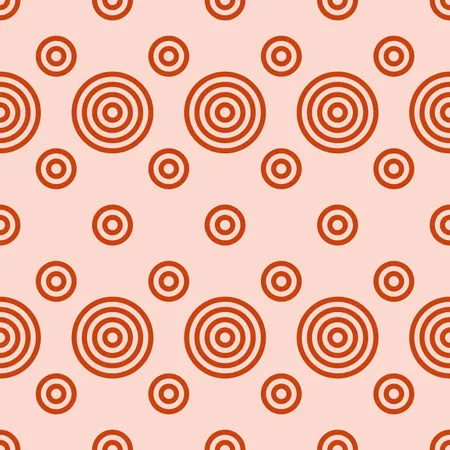 Patrón geométrico abstracto con formas de rayas, líneas y círculos.  Ilustración