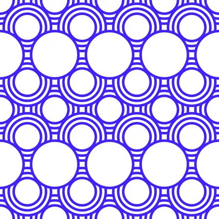 Patrón geométrico abstracto con rayas, líneas y redondez.  Ilustración