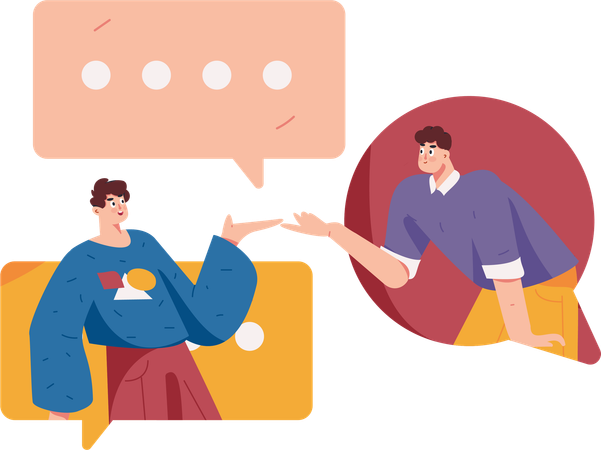 Patron Support Interaction  Illustration