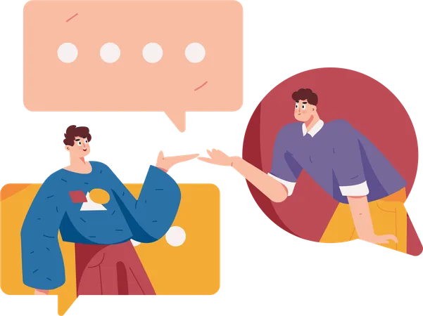 Patron Support Interaction  Illustration