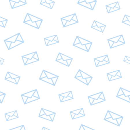 Pattern of mails Illustration