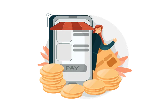 Pay By Card Illustration