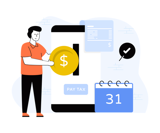 Pay Income Tax Illustration