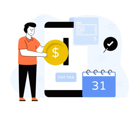 Pay Income Tax  Illustration