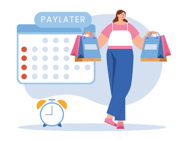 Pay later  Illustration