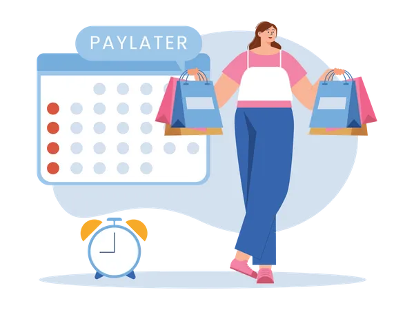 Pay later  Illustration