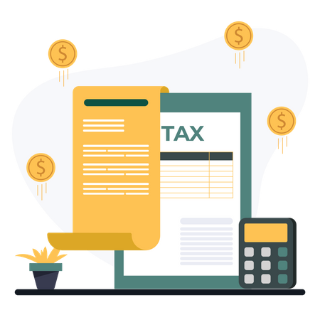 Pay Tax  Illustration