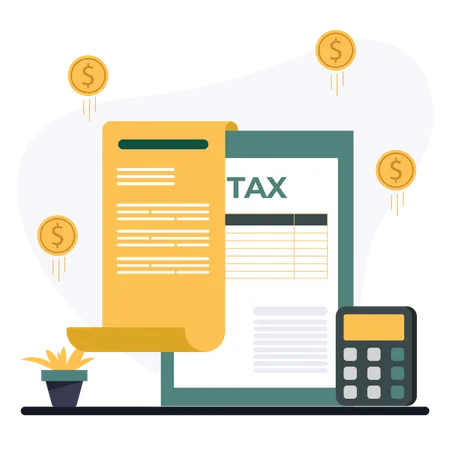 Pay Tax  Illustration