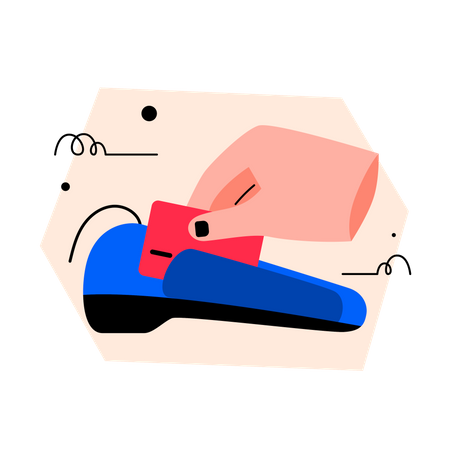 Pay with card  Illustration