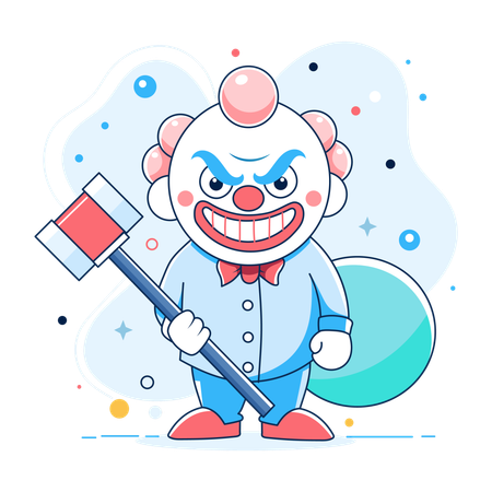 Payaso asesino  Ilustración