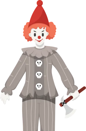 Payaso de halloween  Ilustración