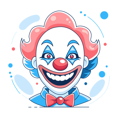 Sonrisa de payaso  Ilustración