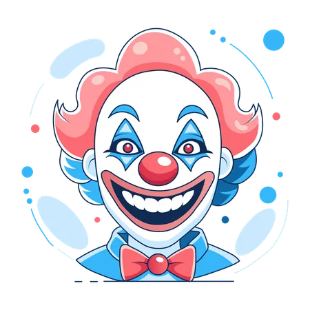 Sonrisa de payaso  Ilustración