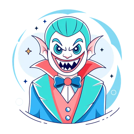 Payaso vampiro  Ilustración