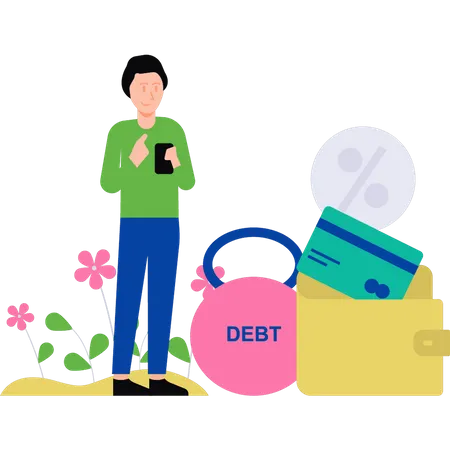 Paying the debt Illustration