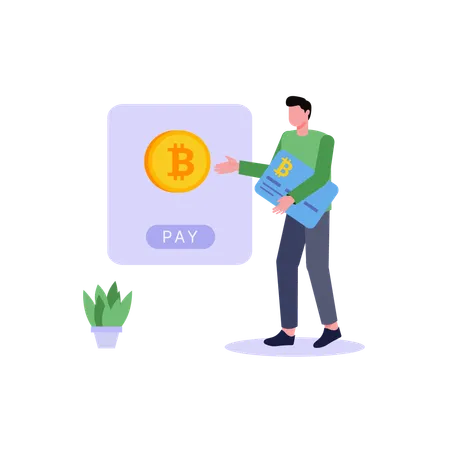 Cryptocurrency Without Face Character Illustration You Can Use It For Websites And For Different Mobile Application 일러스트레이션