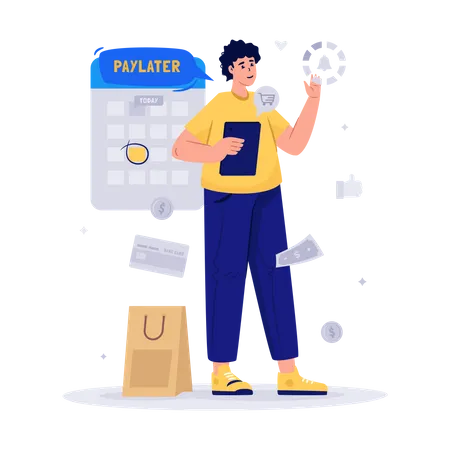 Paylater Reminder  Illustration