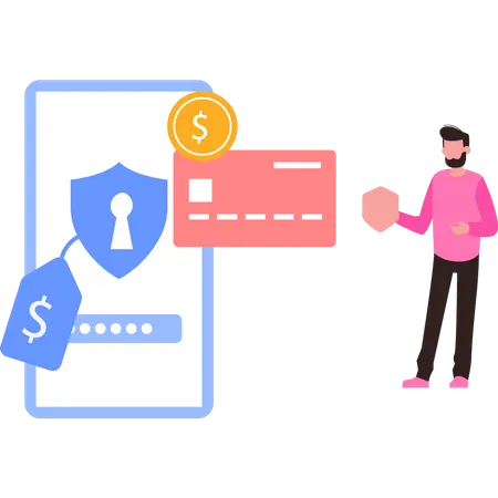 The Payment Account Is Secured Illustration