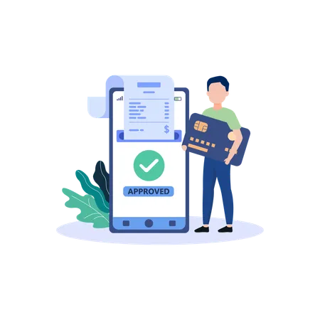 Payments Flat Illustration In This Design You Can See How Technology Connect To Each Other Each File Comes With A Project In Which You Can Easily Change Colors And More 일러스트레이션