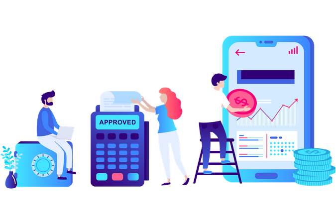 Payment Approved  Illustration