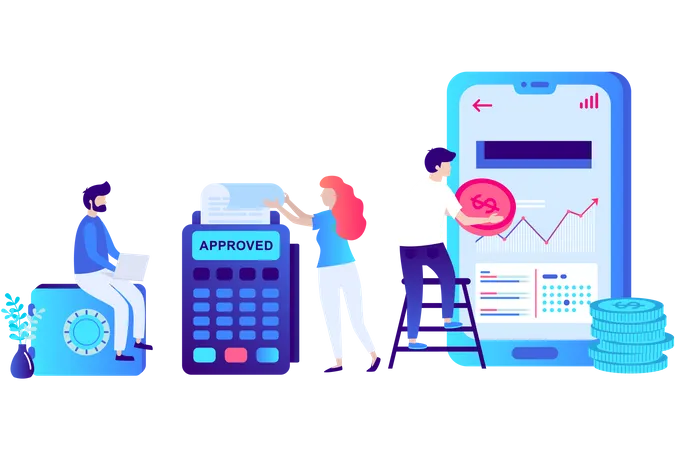 Payment Approved  Illustration