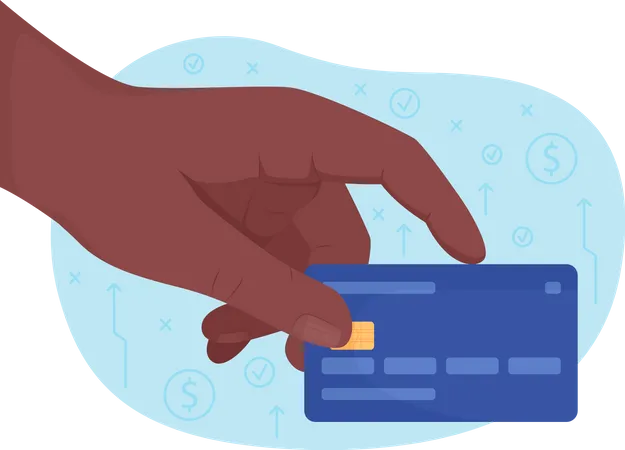 Payment by bank card  Illustration
