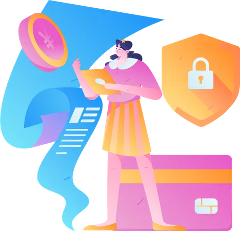 Payment By Card  Illustration
