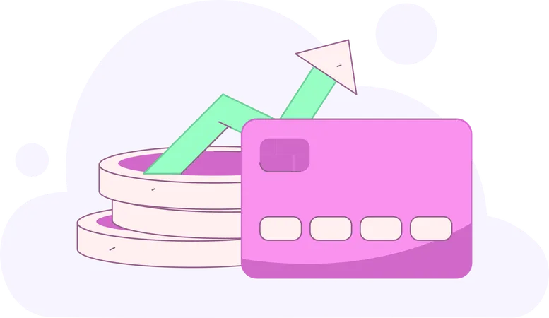 Payment By Card  Illustration