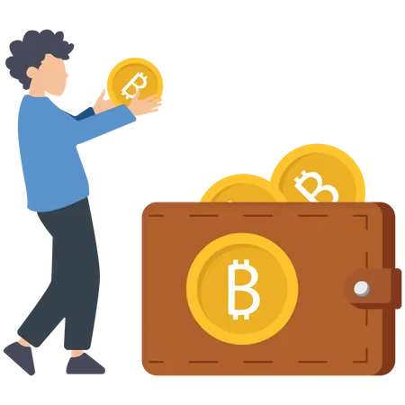 Payment by Cryptocurrency  Illustration
