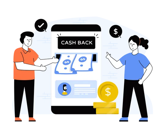 Payment Cashback  Illustration