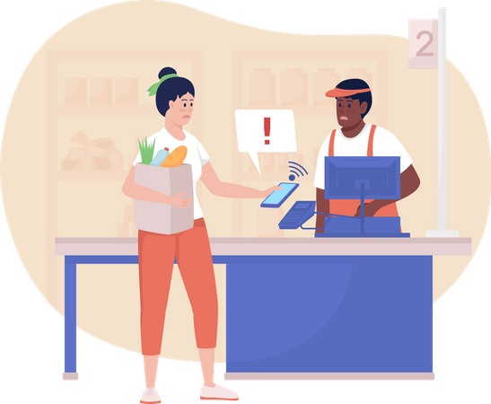 Payment error  Illustration