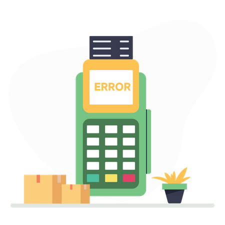 Payment Error  Illustration