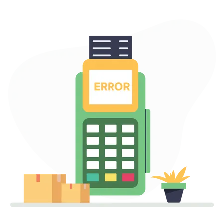 Payment Error  Illustration