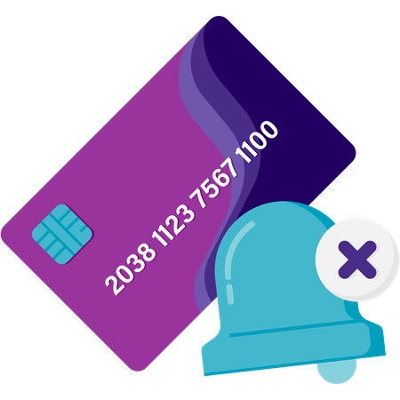 Payment error notification  Illustration