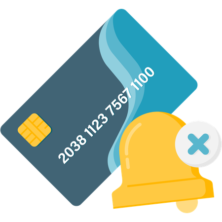 Payment error notification  Illustration