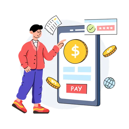 Payment Gateway  Illustration